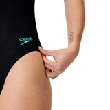 Speedo Womens Digital Printed Medalist Black