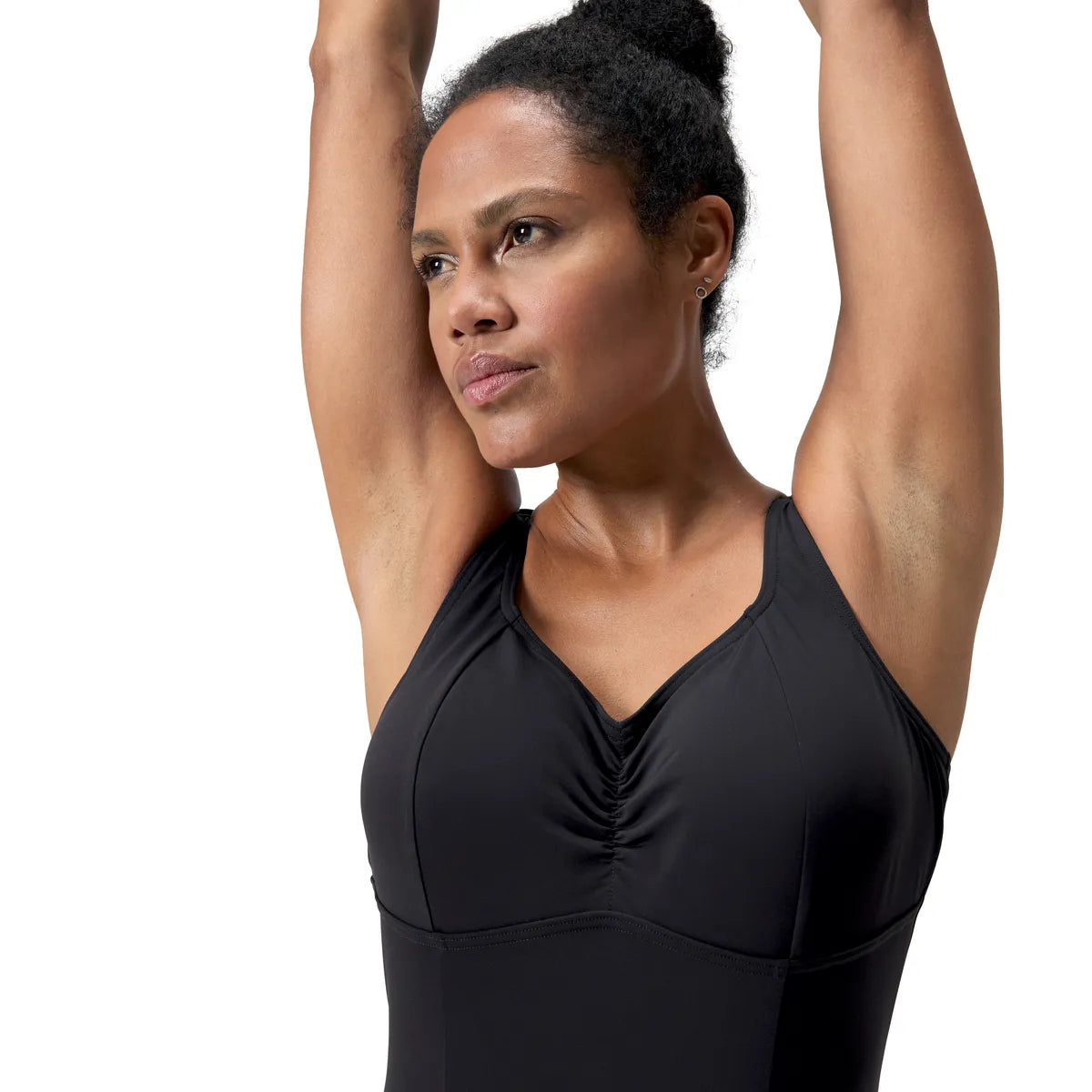 Speedo Solid Aquanite Swimsuit Black