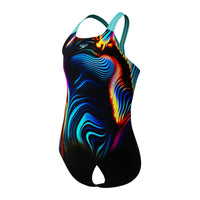 Speedo Girls Digital Placement Powerback Blue