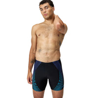 Speedo Mens Duo Logo Print Mid Jammer Blue
