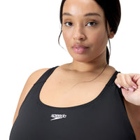Speedo Plus Size Endurance+ Medalist Swimsuit Black