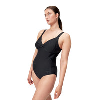 Speedo Solid Cross Knot Swimsuit Black