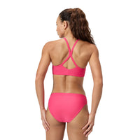 Speedo 8-004032 Solid Racerback Top Dark Pink