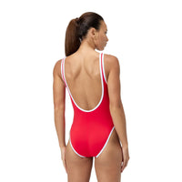 Speedo 8-005050 Solid Bound Scoop 1 Pc Red