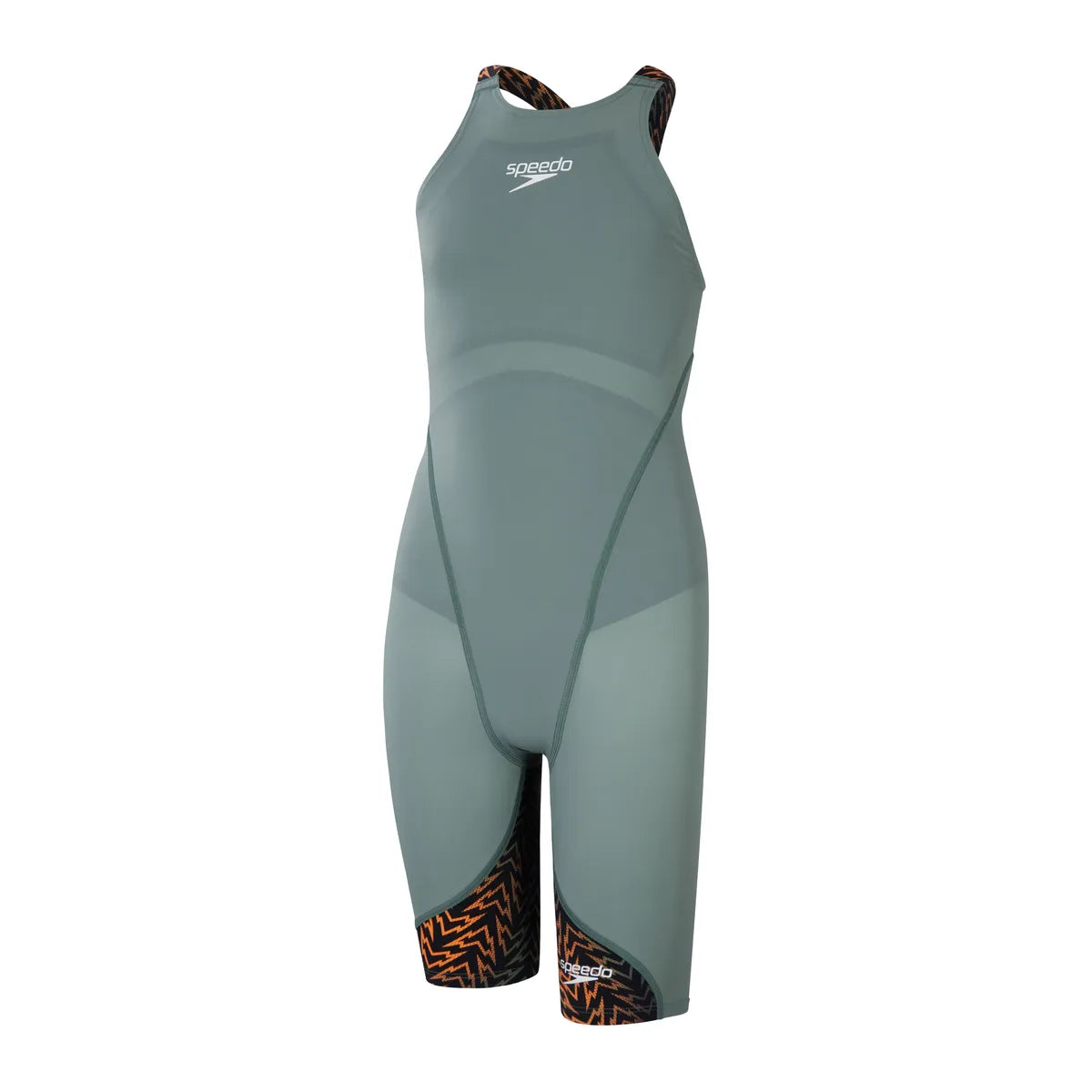 Speedo LZR Ignite Kneeskin- Junior Green/Orange