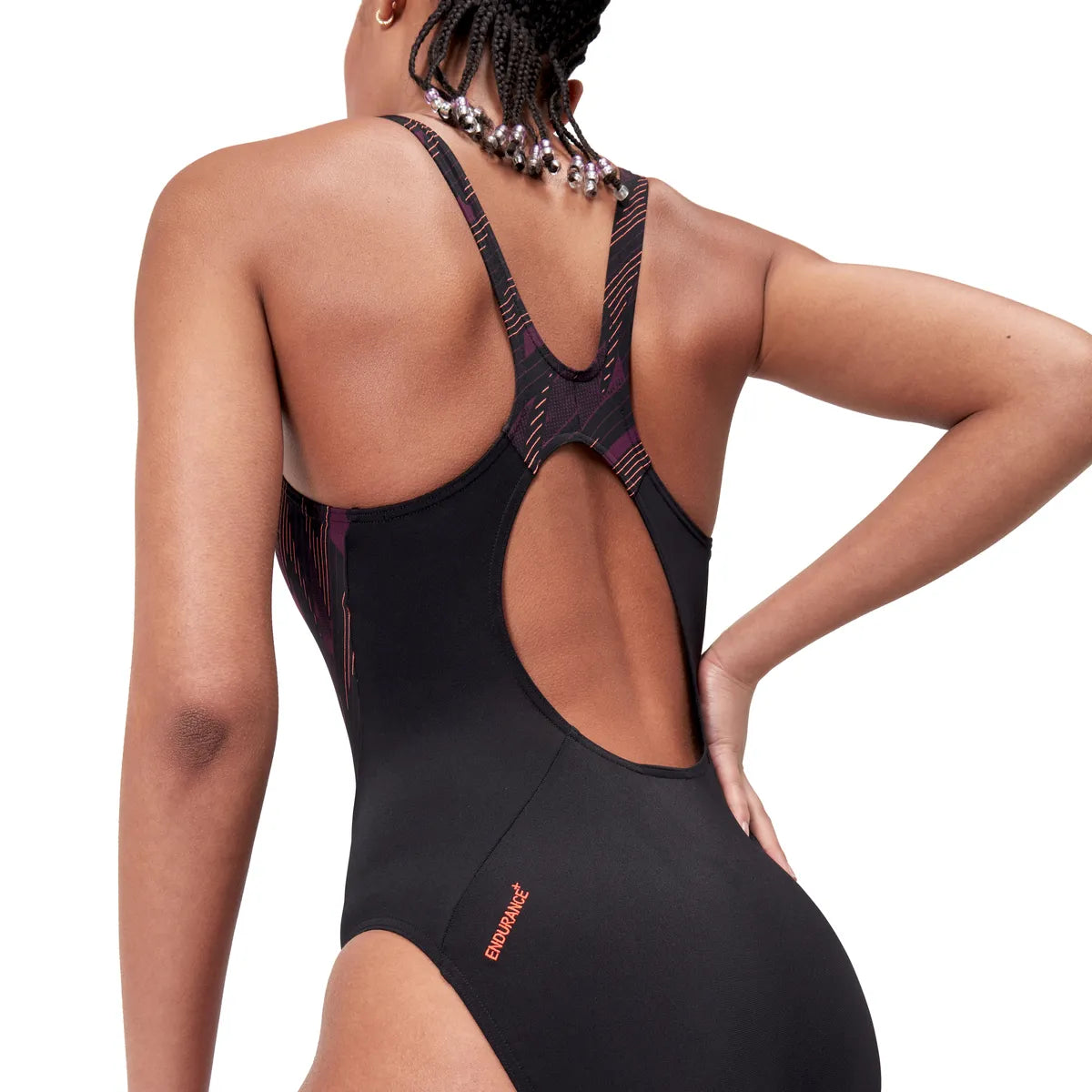 Speedo Womens HyperBoom Splice Muscleback Black/Purple
