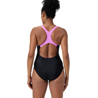 Speedo Womens Medley Logo 1 Piece Purple