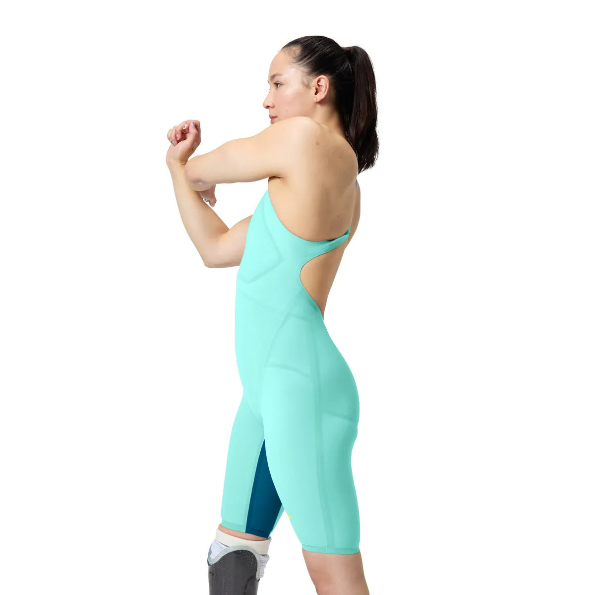 Speedo Fastskin LZR Pure Valor 2.0 Openback Kneeskin Light Blue