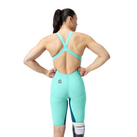 Speedo Fastskin LZR Pure Valor 2.0 Openback Kneeskin Light Blue