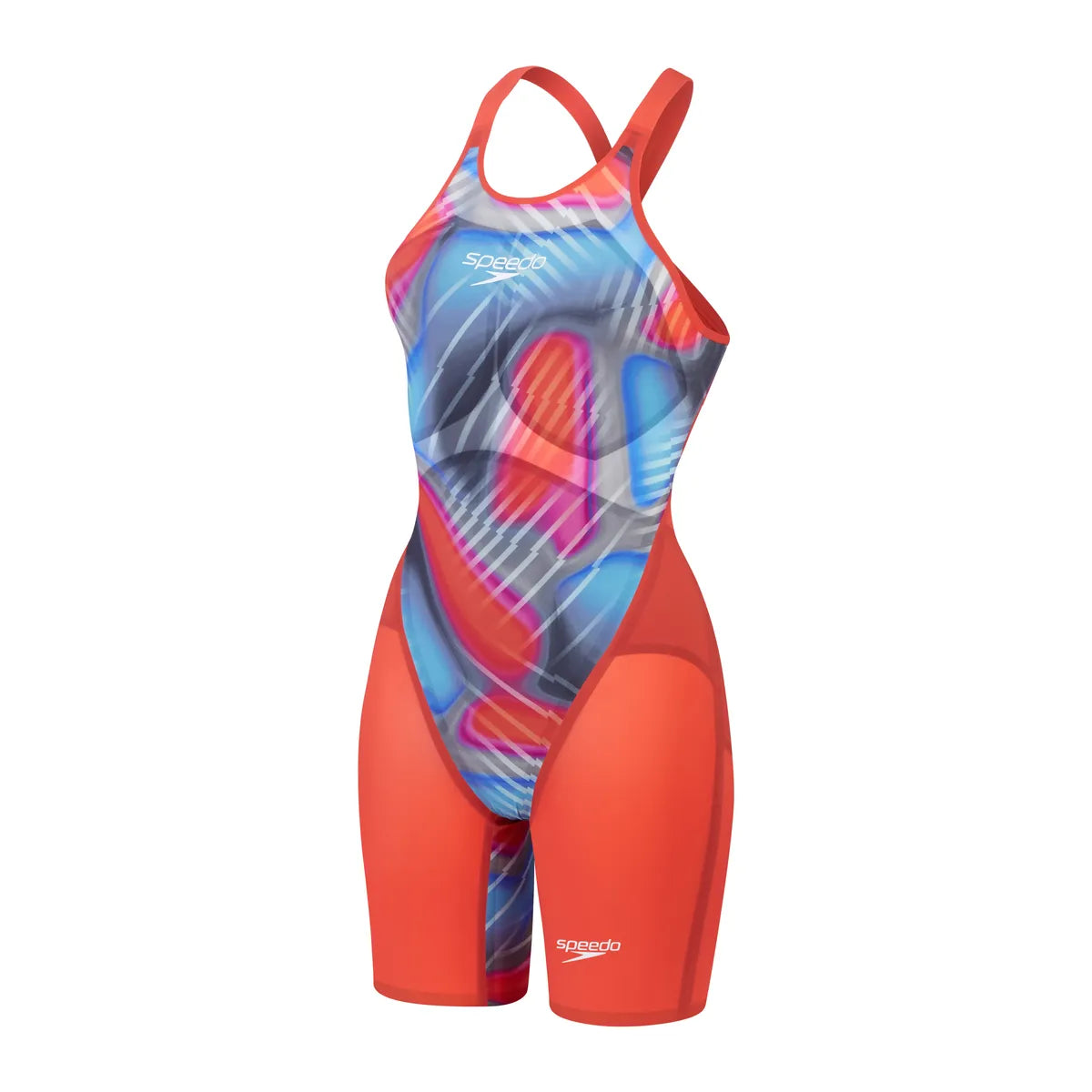 Speedo Fastskin LZR Pure Valor 2.0 Openback Kneeskin Red/Blue
