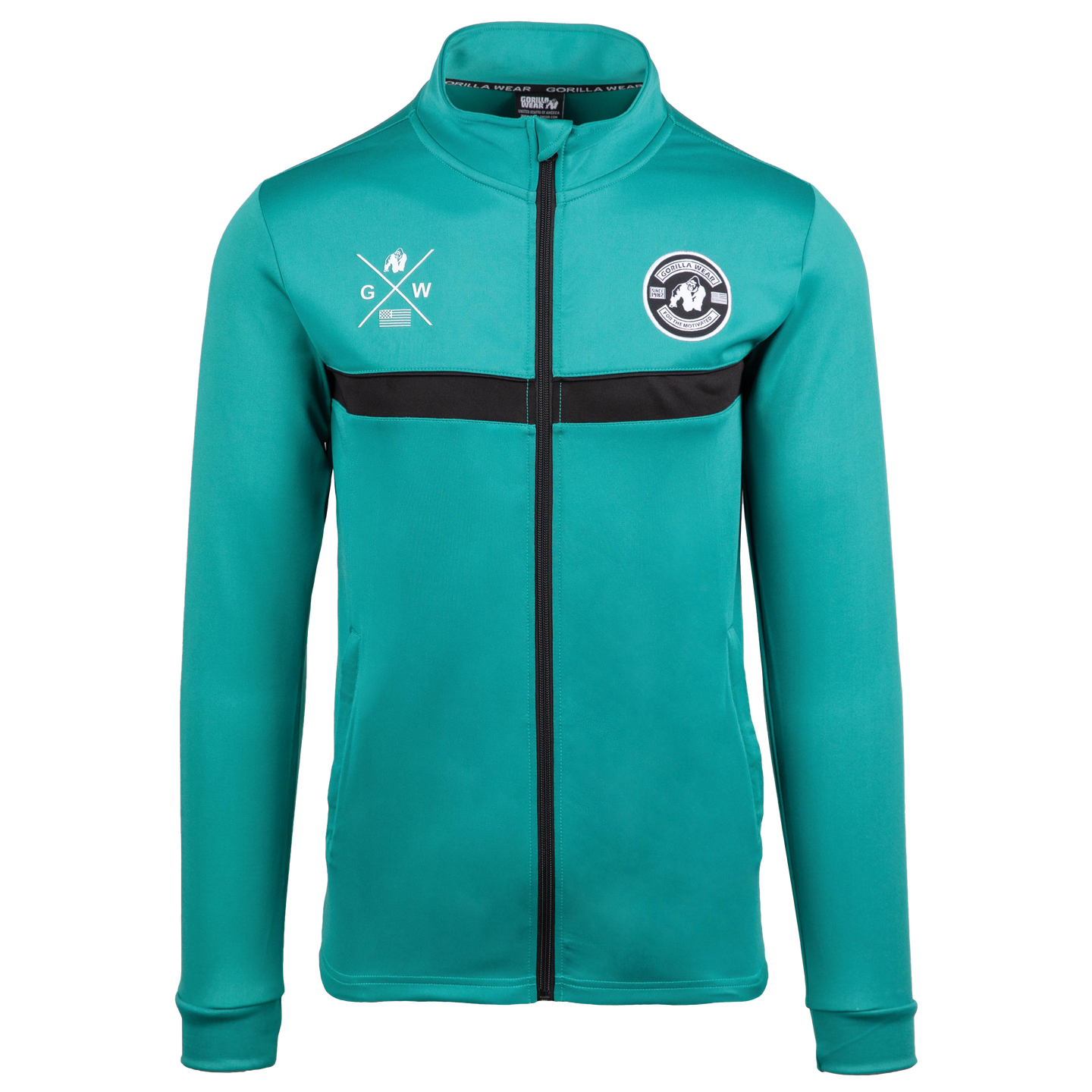 Gorilla Wear Vernon Kids Track Jacket, teal green