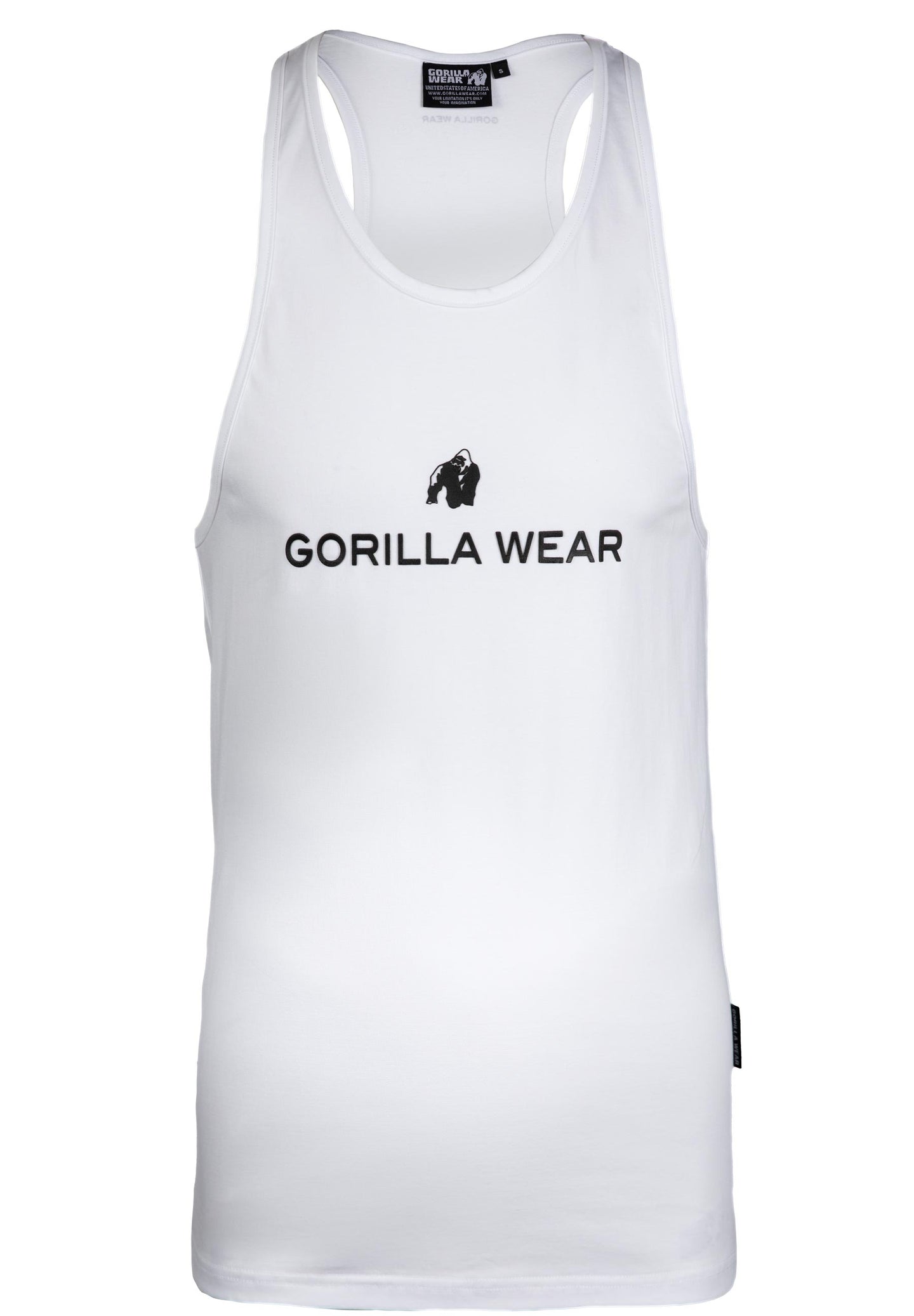 Gorilla Wear Carter Stretch Tank Top, white