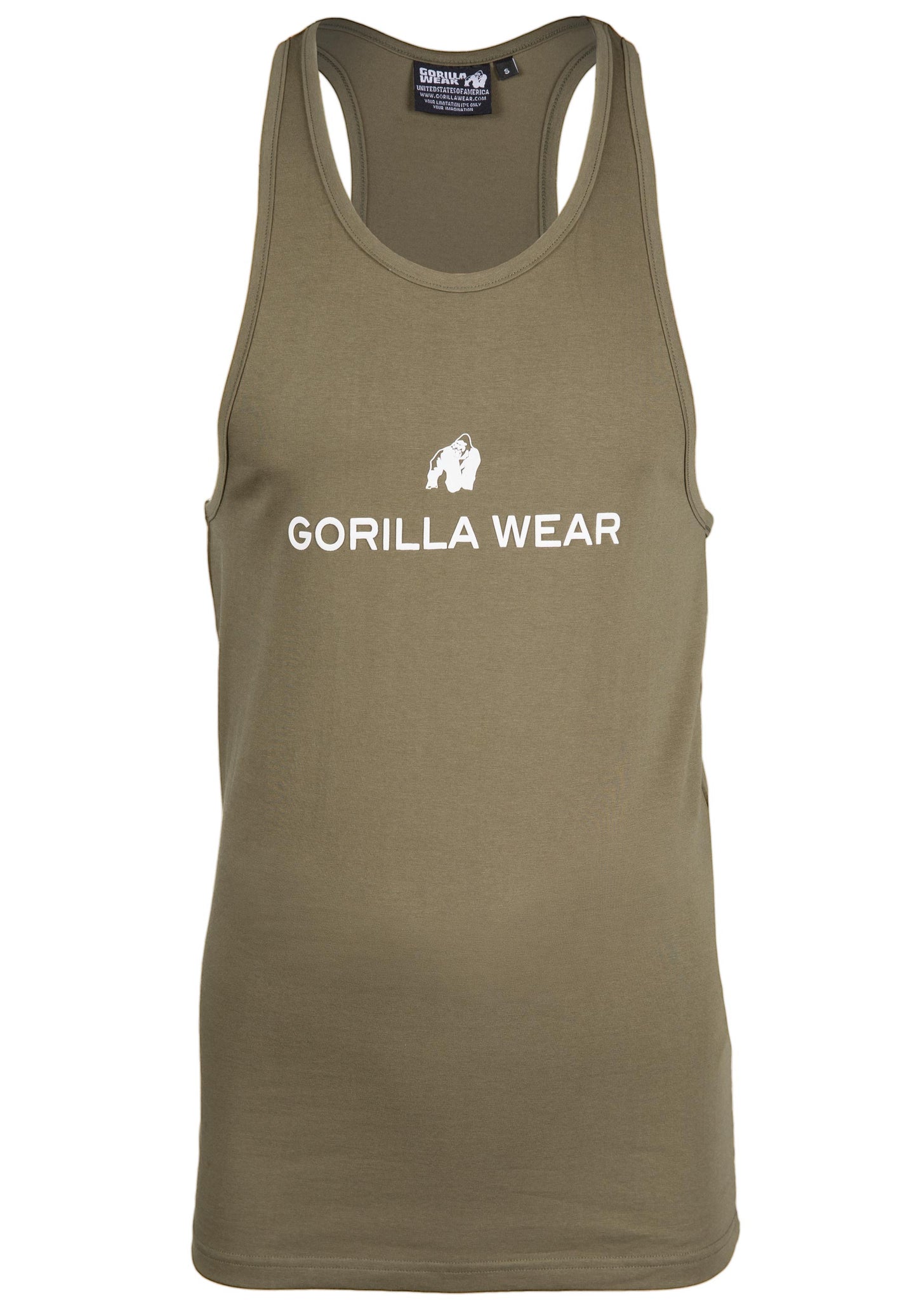 Gorilla Wear Carter Stretch Tank Top, army green