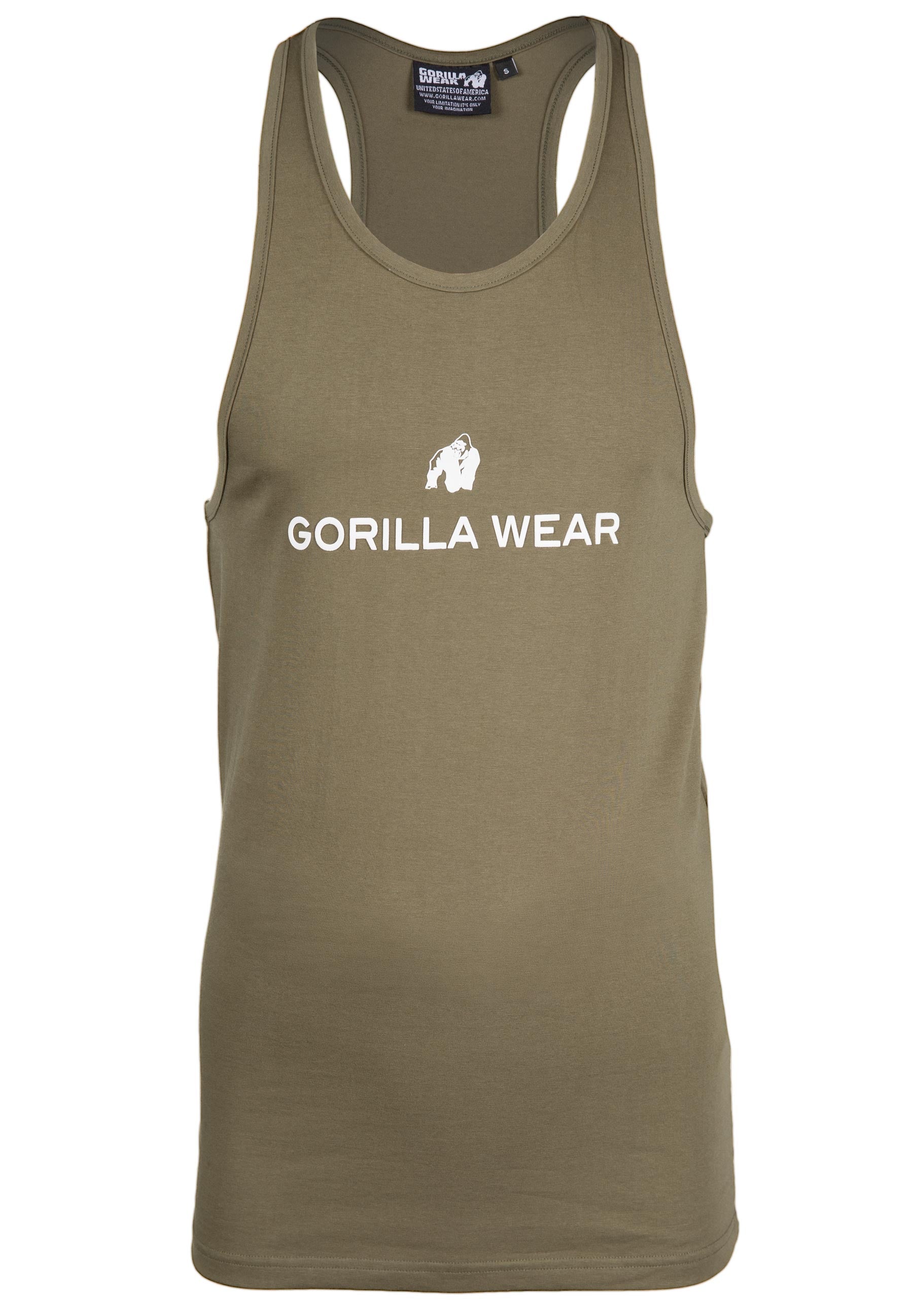 Gorilla Wear Carter Stretch Tank Top, army green