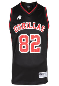 Gorilla Wear San Mateo Jersey Tank Top, black/red