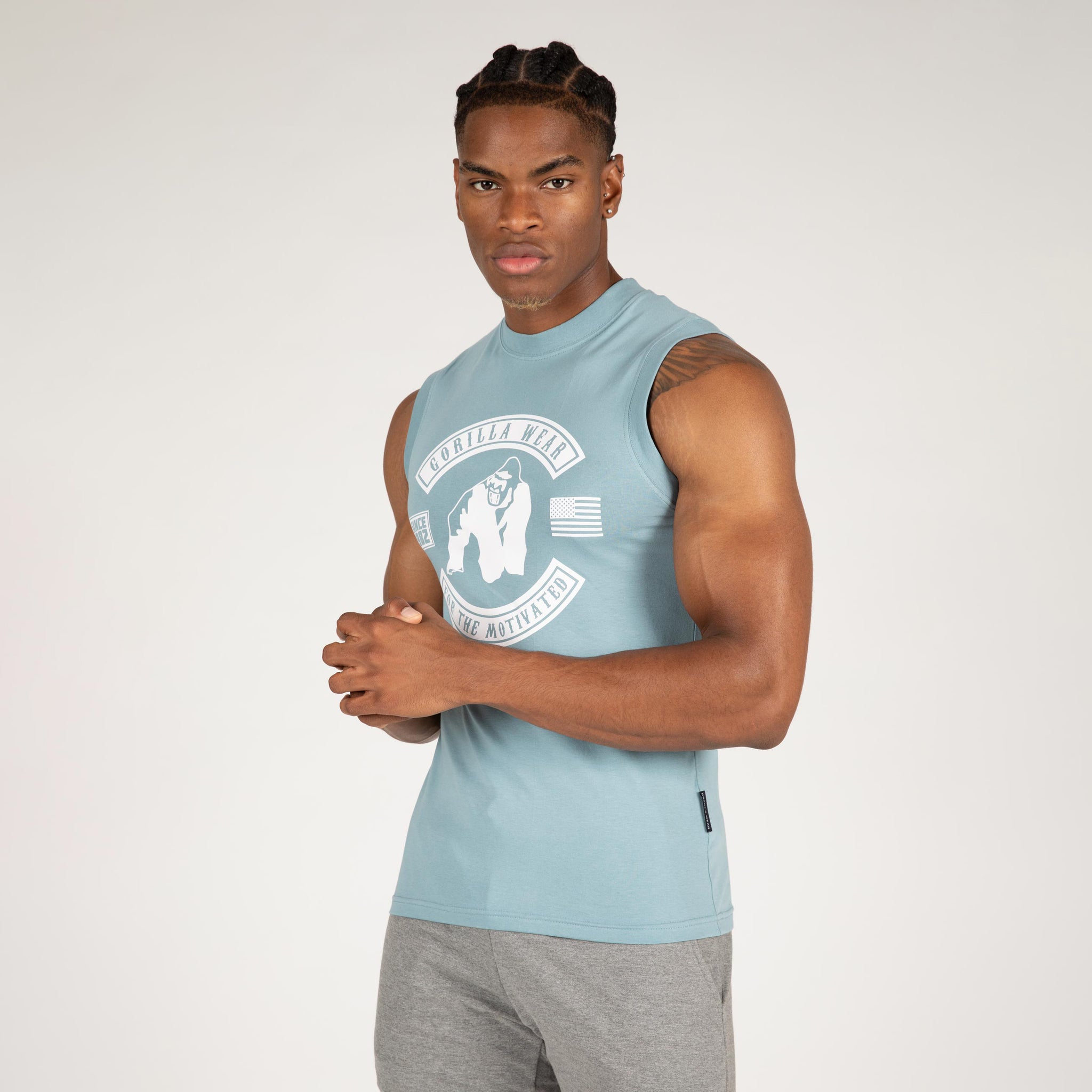 Gorilla Wear Tulsa Tank Top, blue