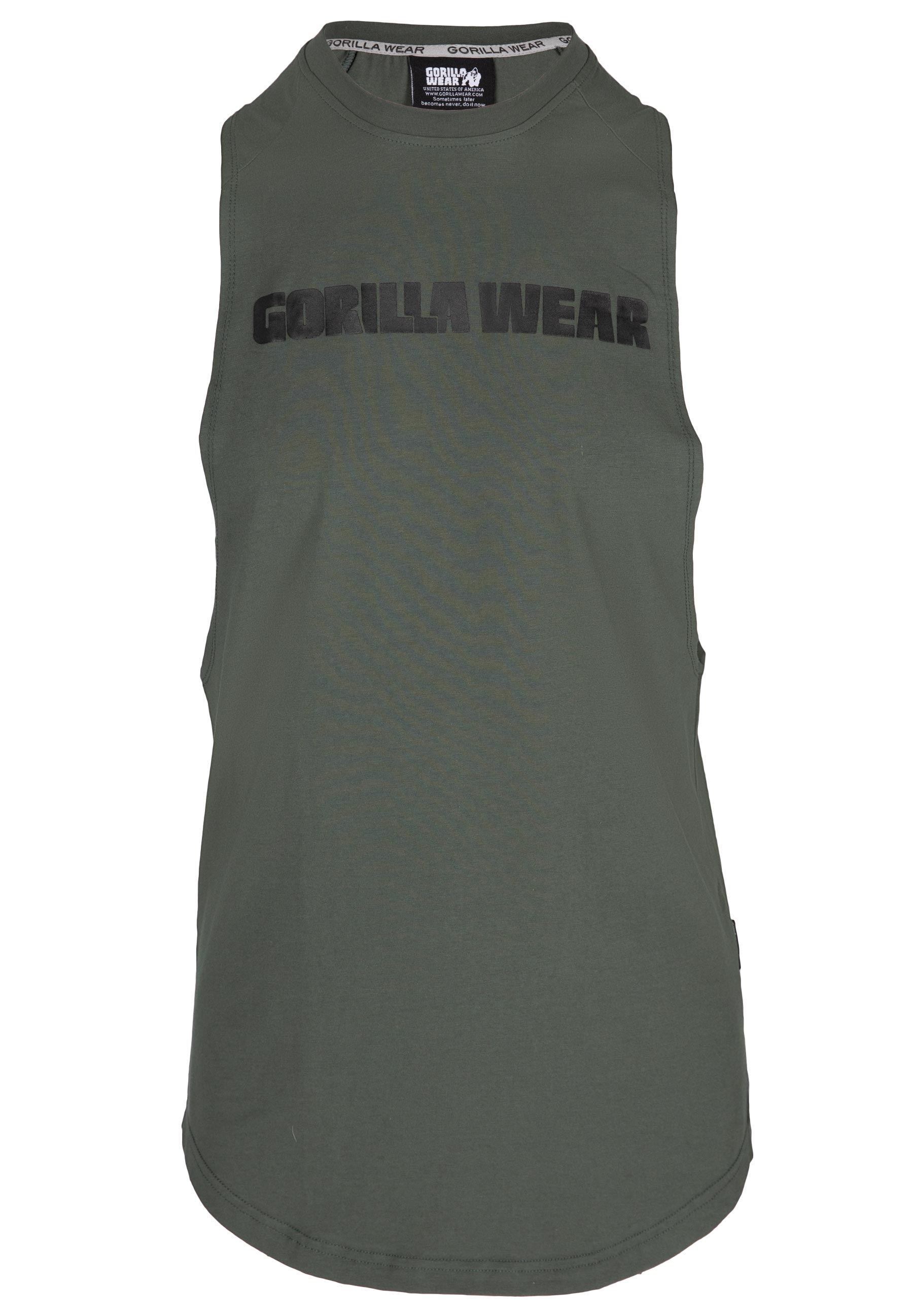 Gorilla Wear Milo Drop Armhole Tank Top, green