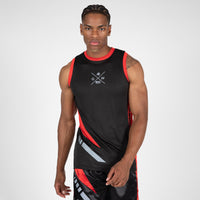Gorilla Wear Hornell Tank Top, black/red