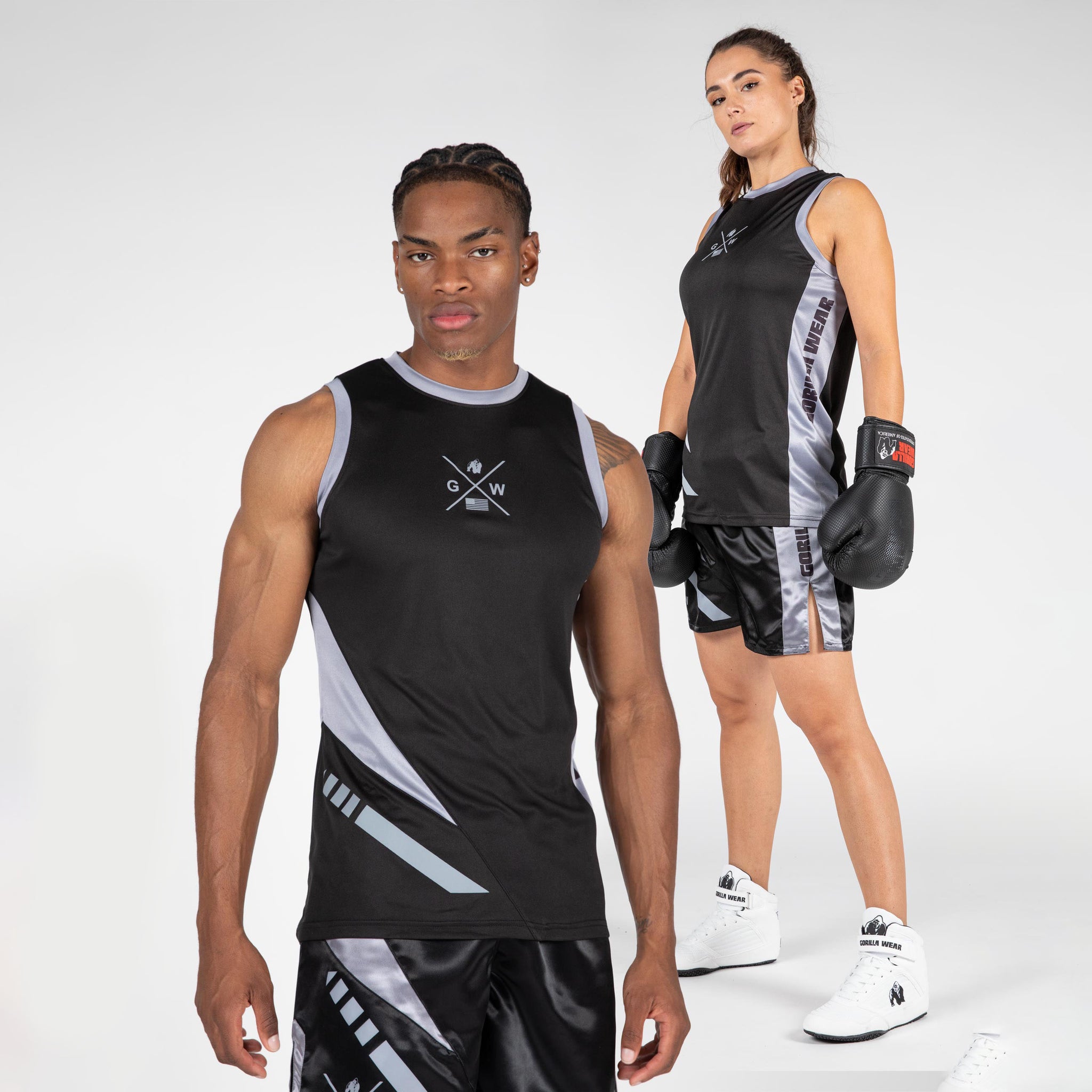 Gorilla Wear Hornell Tank Top, black/grey