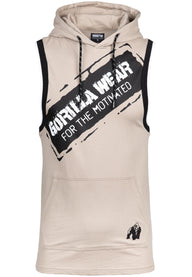Gorilla Wear Loretto Hooded Tank Top, beige