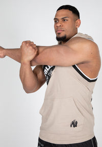 Gorilla Wear Loretto Hooded Tank Top, beige