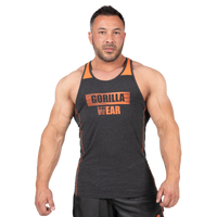 Gorilla Wear Wallace Tank Top, grey/orange
