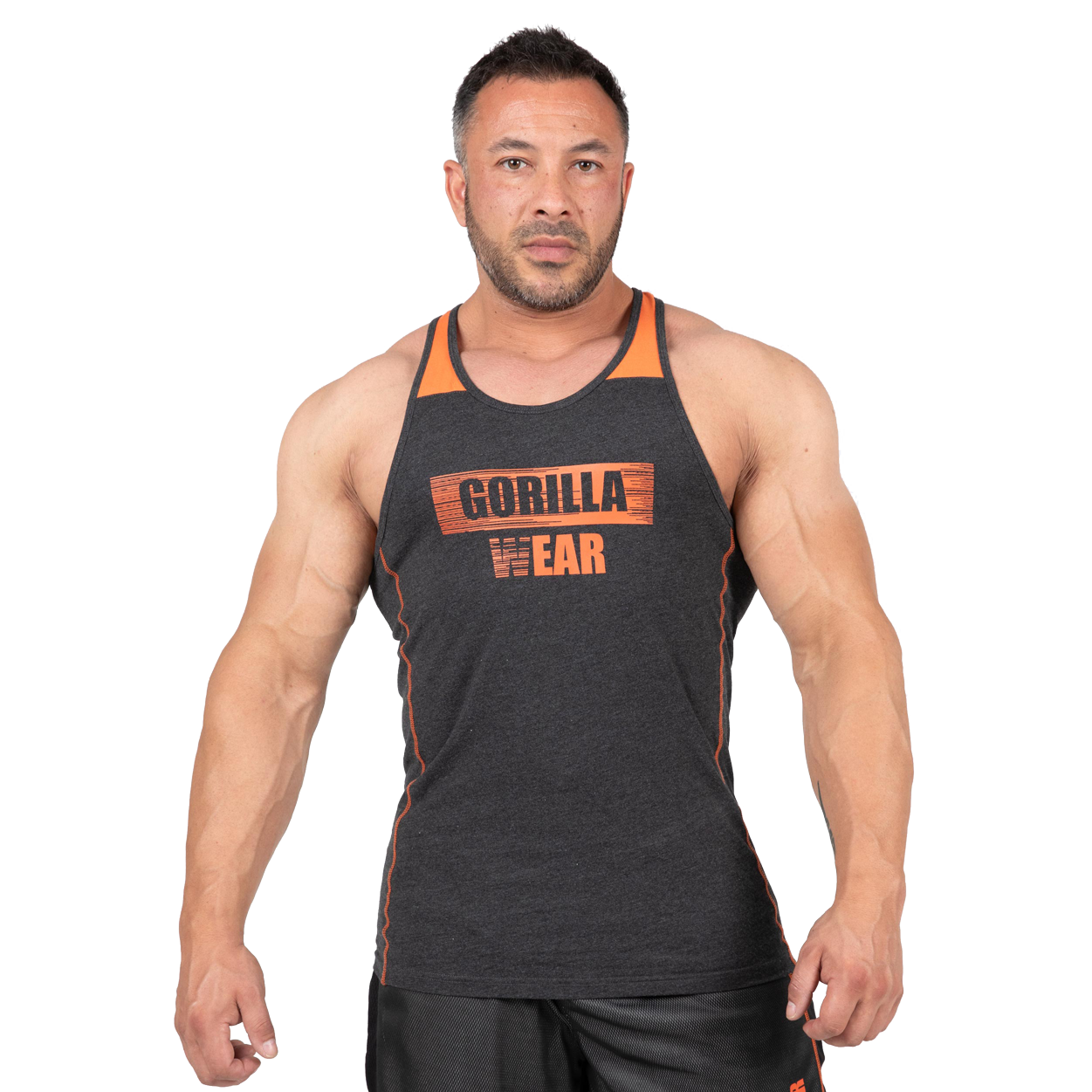 Gorilla Wear Wallace Tank Top, grey/orange