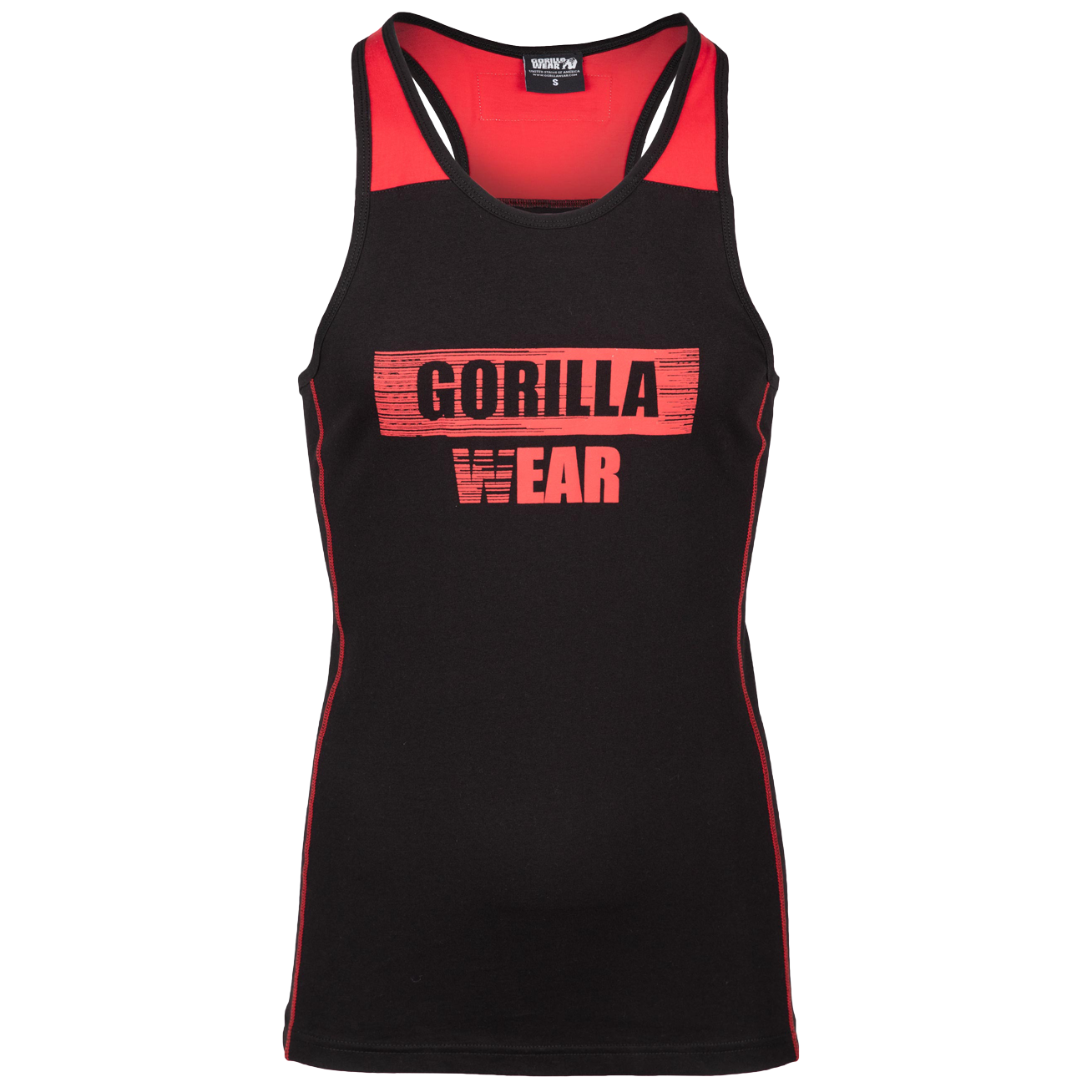 Gorilla Wear Wallace Tank Top, black/red
