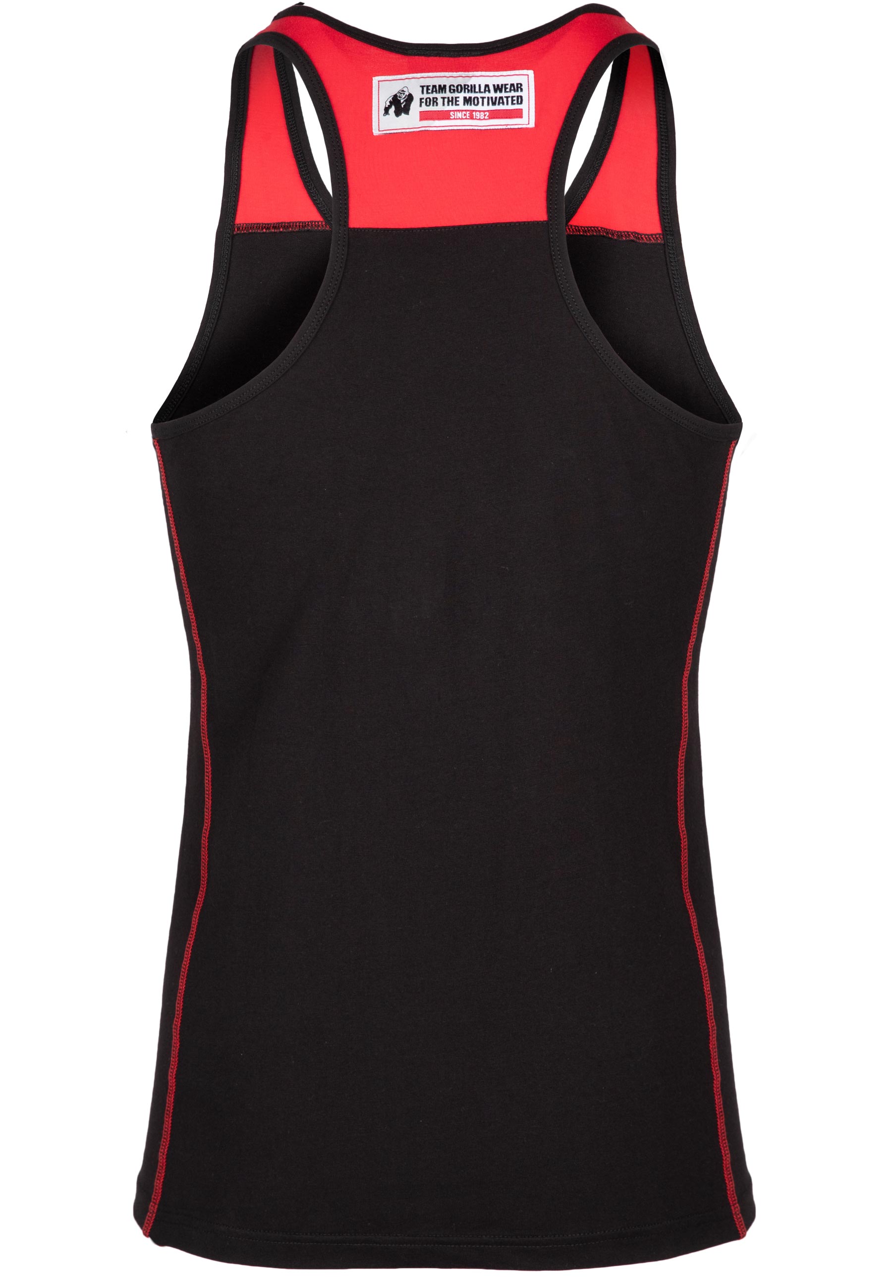 Gorilla Wear Wallace Tank Top, black/red