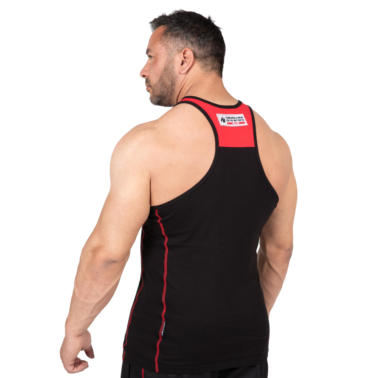 Gorilla Wear Wallace Tank Top, black/red