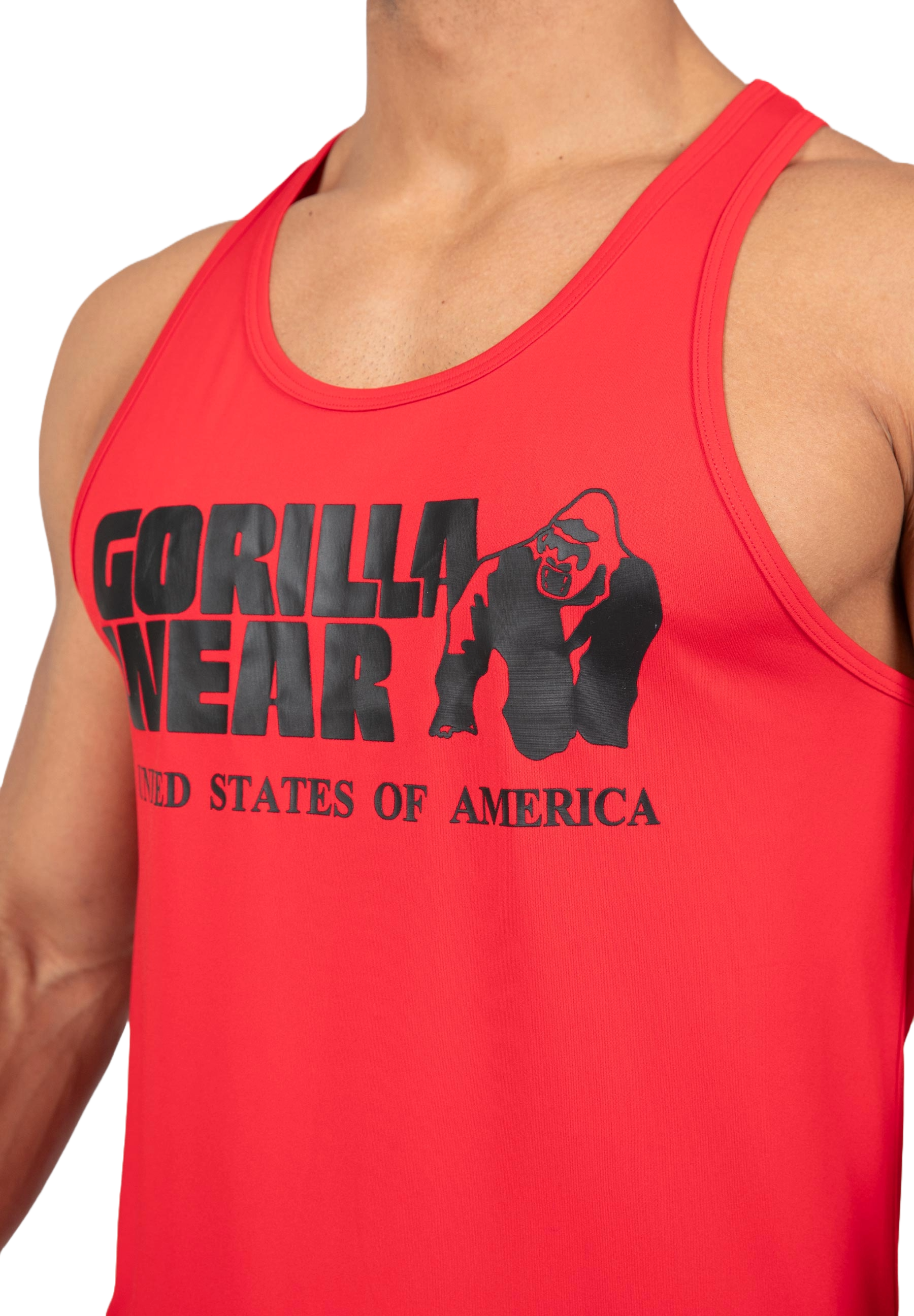Gorilla Wear Classic Training Tank Top, red
