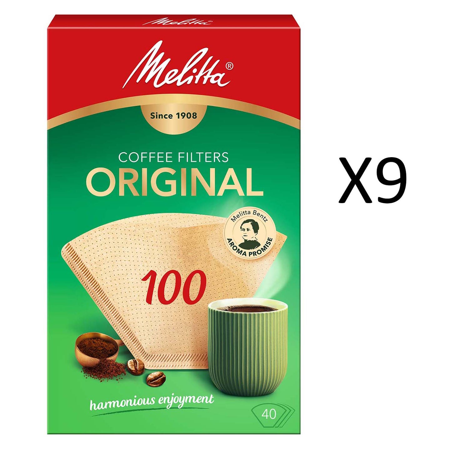 Melitta Kaffefilter 100 40pack 9st DFP