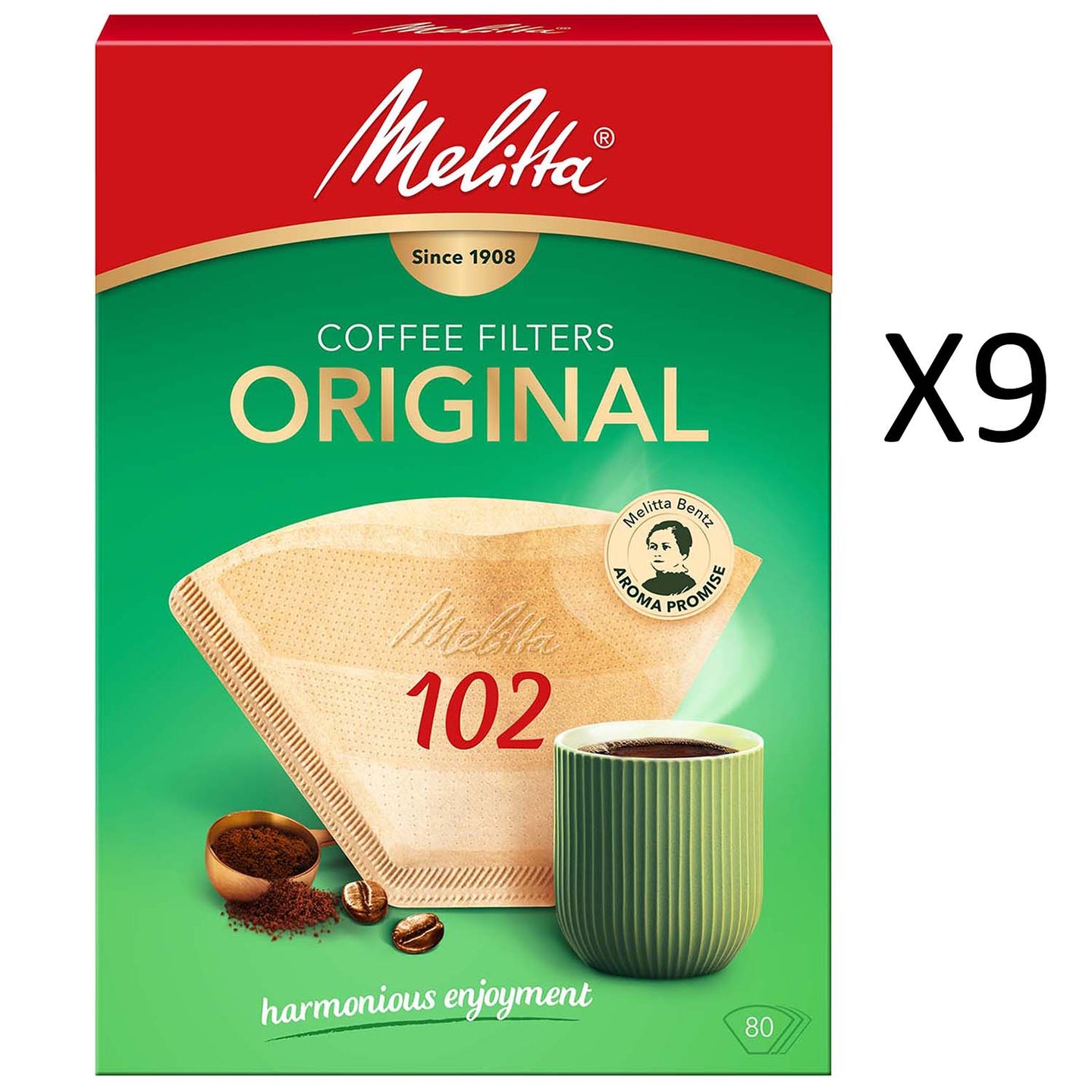 Melitta Kaffefilter 102 80pack (Obs 9st DFP)