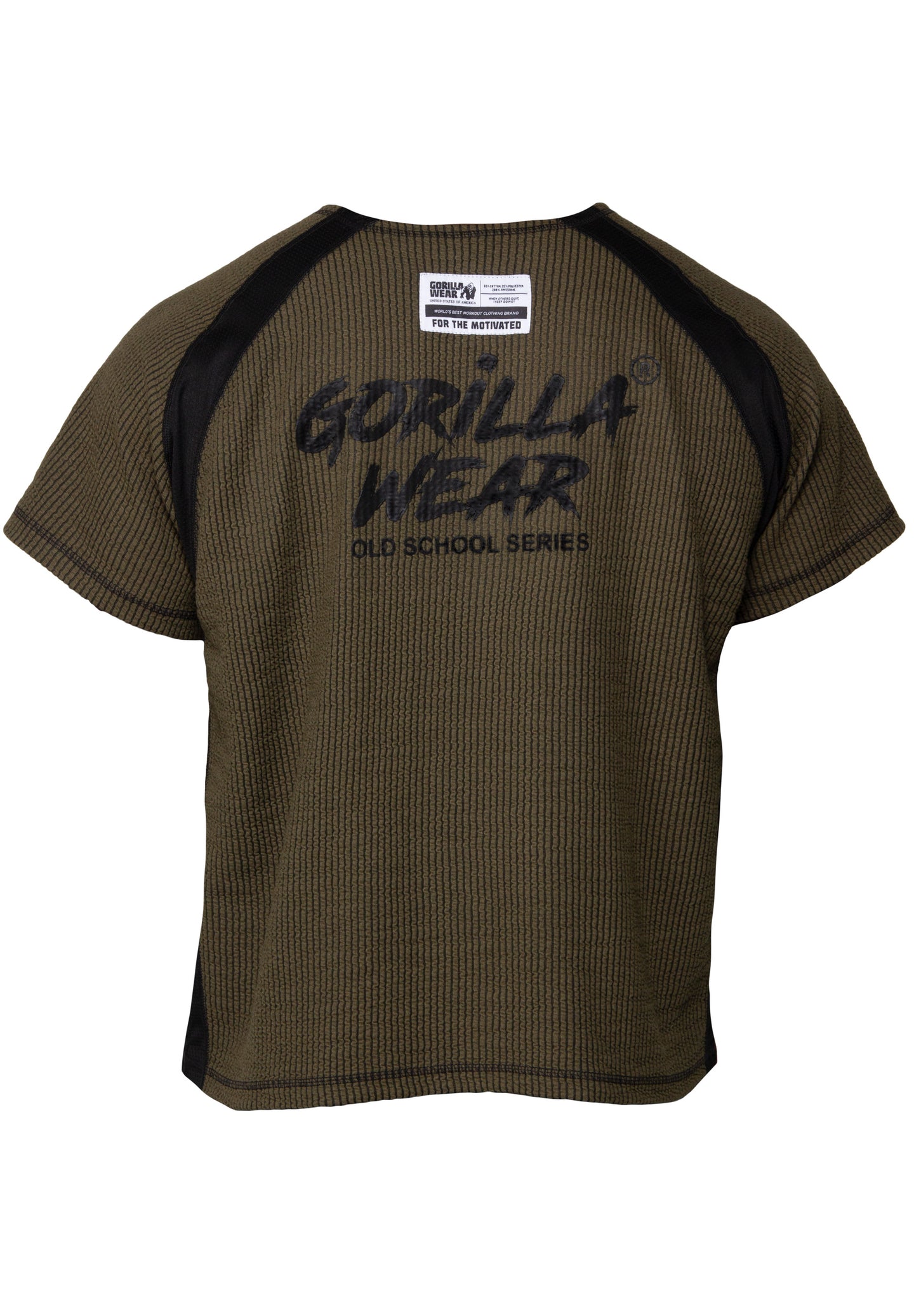 Gorilla Wear Augustine Old School Work Out Top, army green