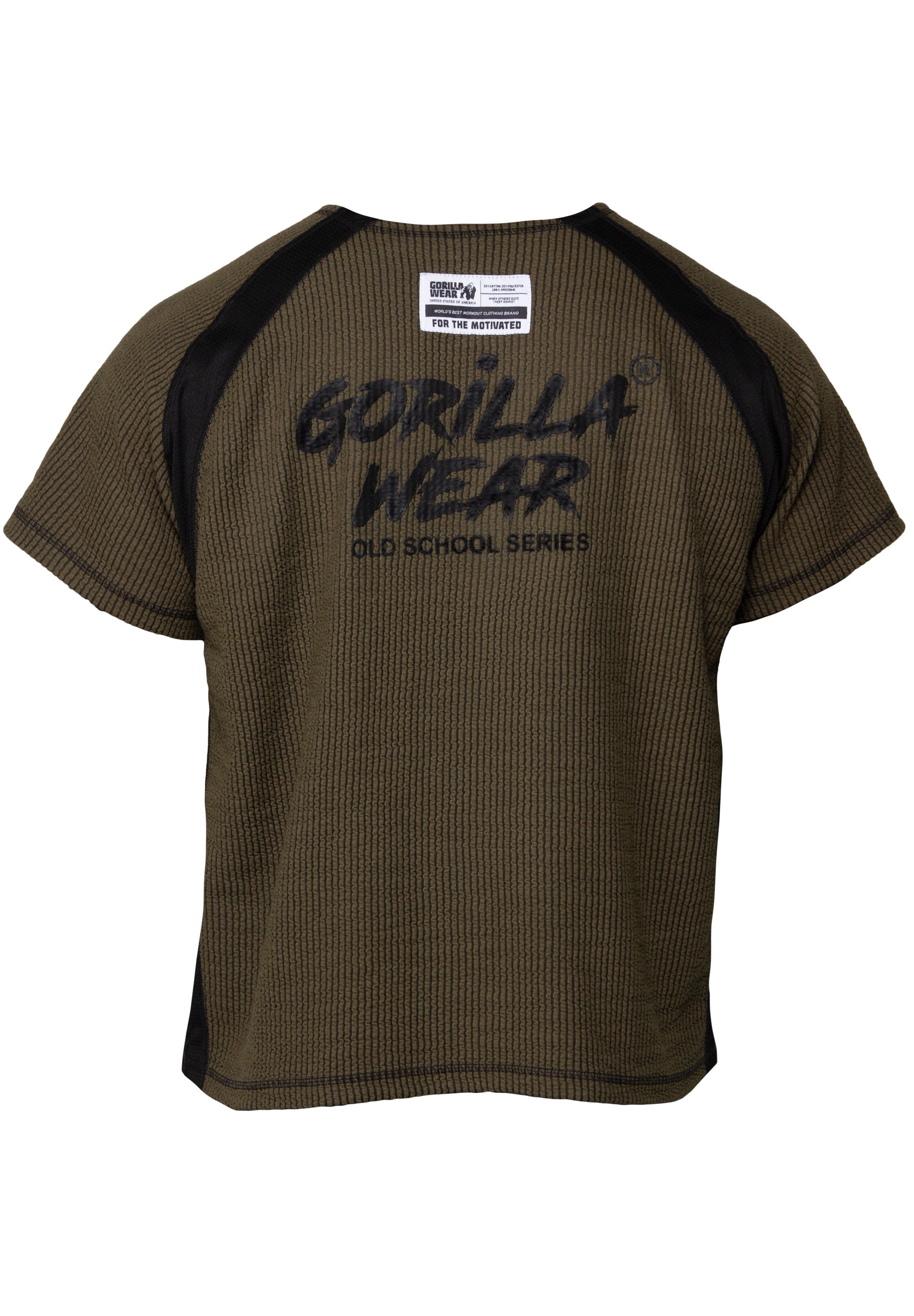 Gorilla Wear Augustine Old School Work Out Top, army green
