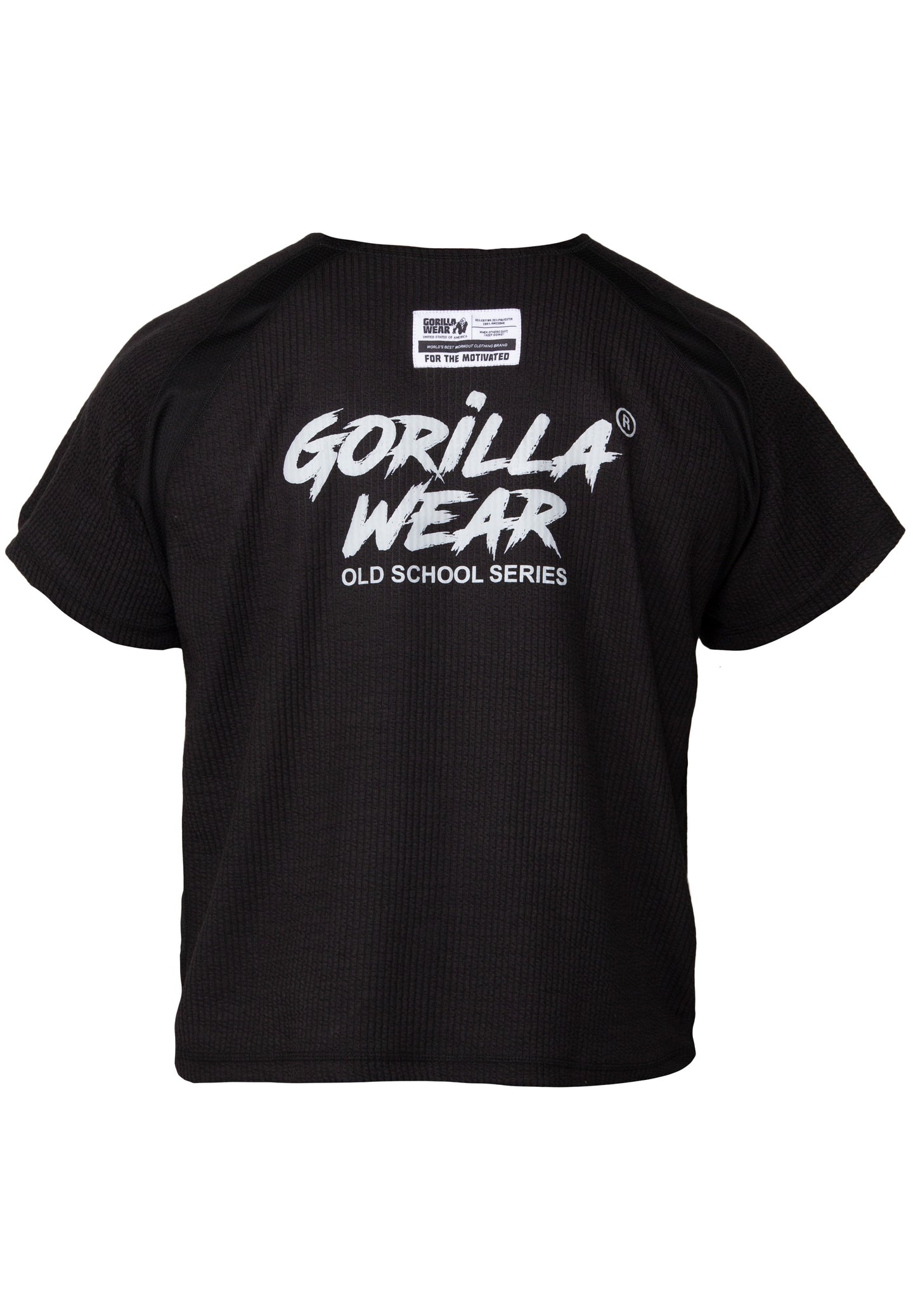 Gorilla Wear Augustine Old School Work Out Top, black