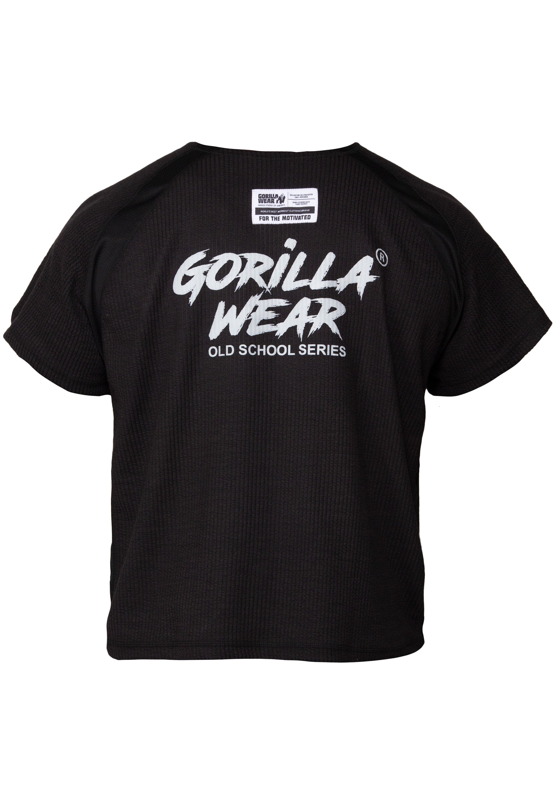Gorilla Wear Augustine Old School Work Out Top, black