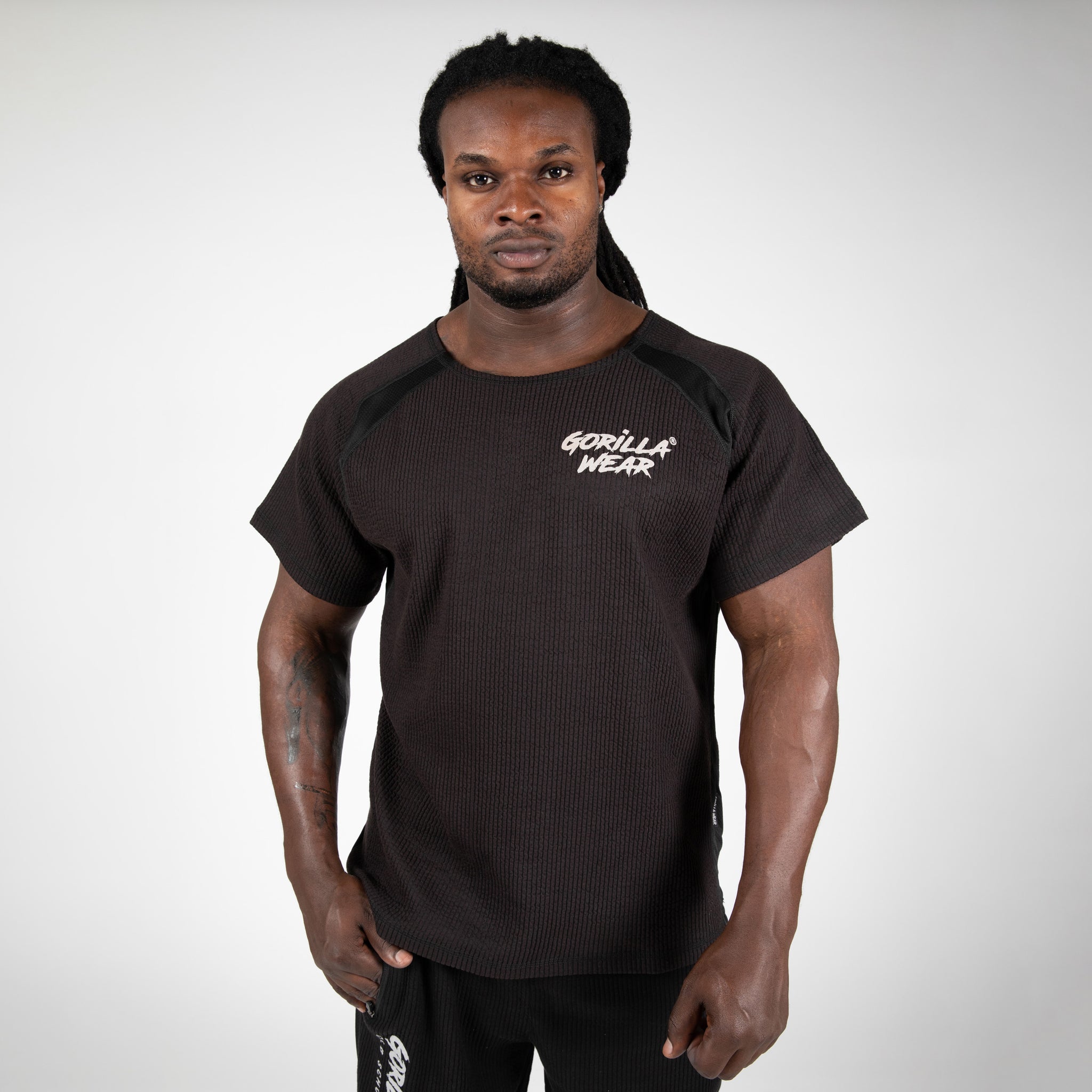 Gorilla Wear Augustine Old School Work Out Top, black