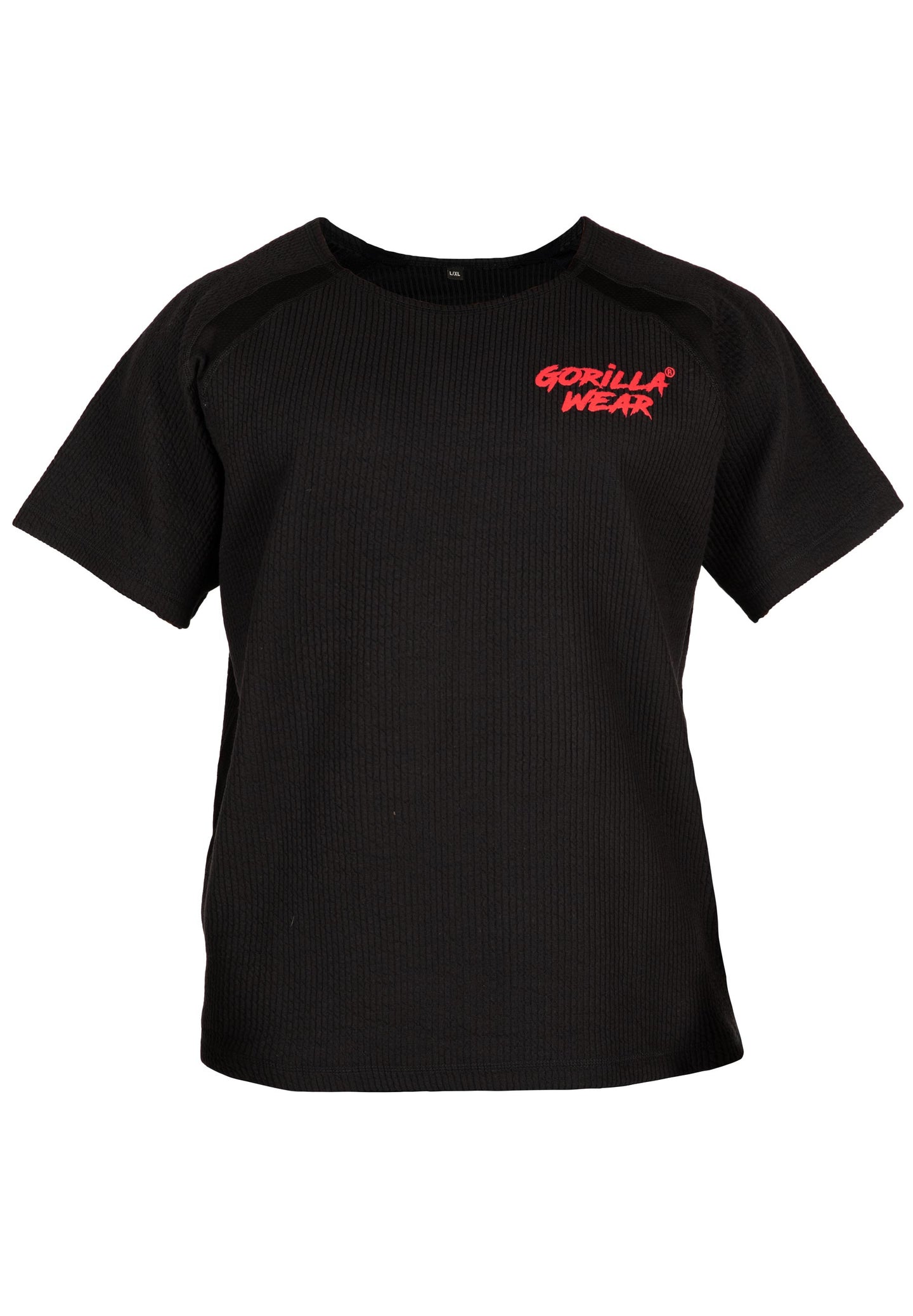 Gorilla Wear Augustine Old School Work Out Top, black/red