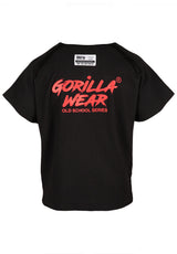 Gorilla Wear Augustine Old School Work Out Top, black/red