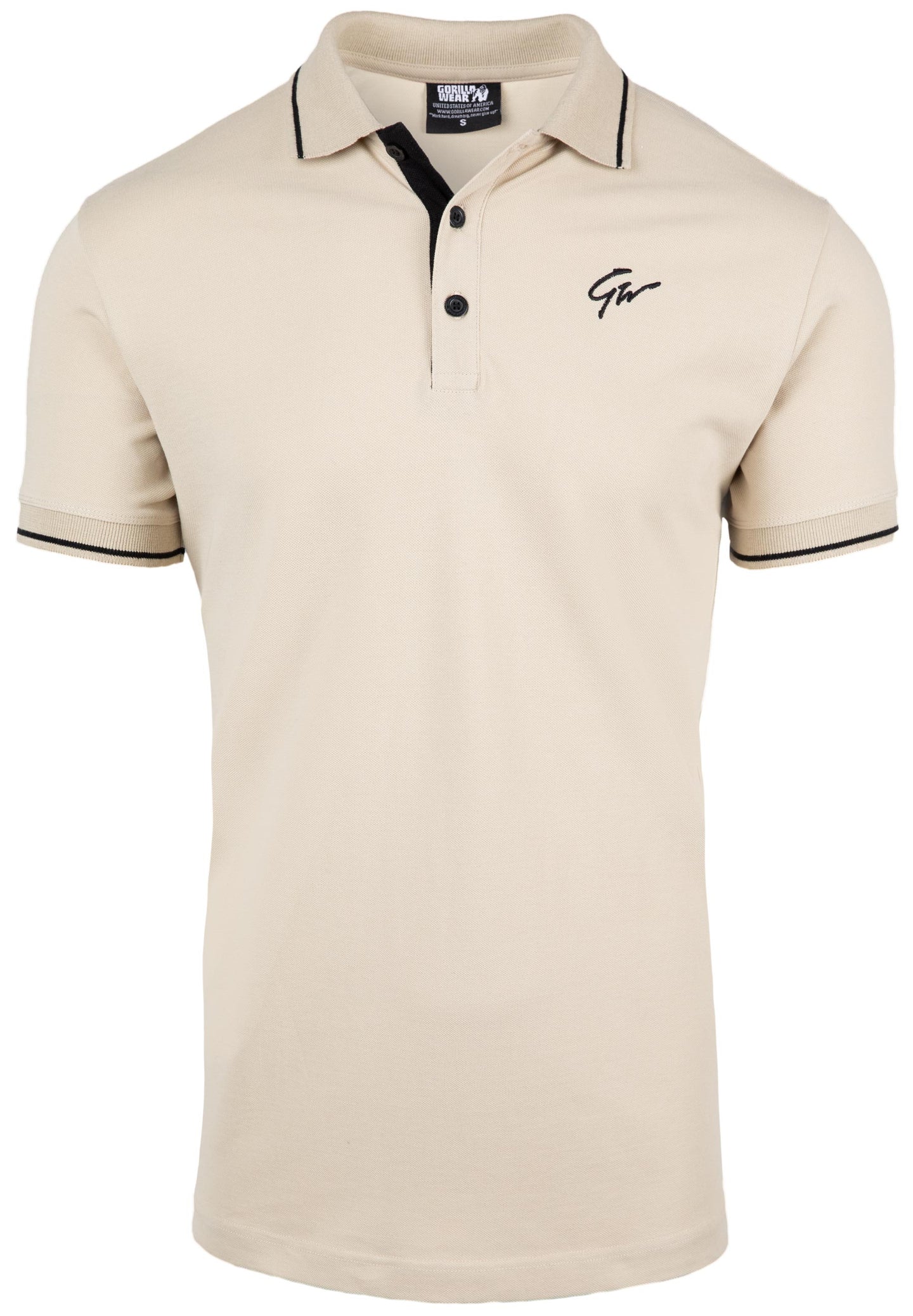 Gorilla Wear Delano Polo, beige/black