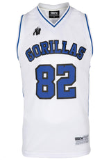 Gorilla Wear San Mateo Jersey Tank Top, white/blue
