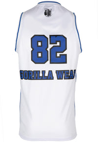 Gorilla Wear San Mateo Jersey Tank Top, white/blue