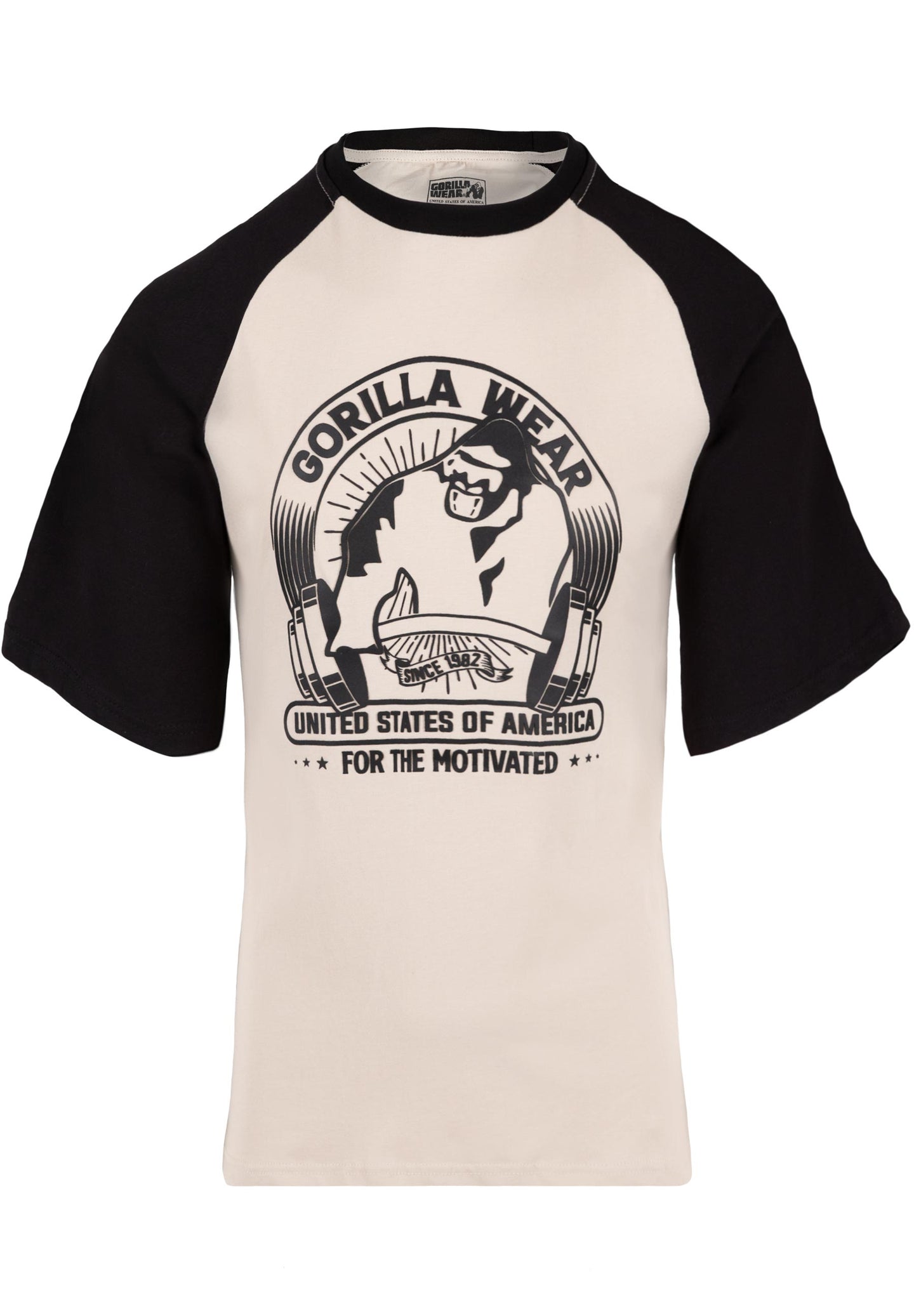 Gorilla Wear Logan Oversized T-Shirt, beige/black