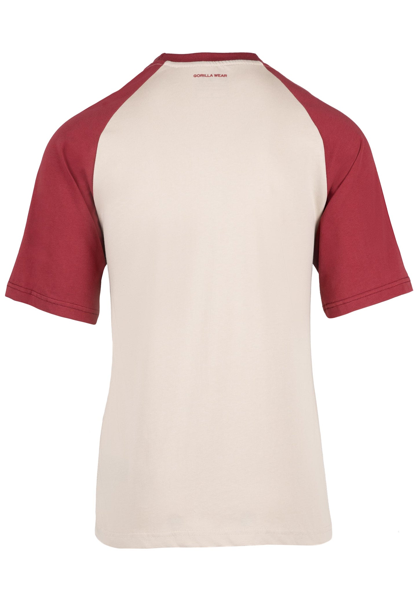 Gorilla Wear Logan Oversized T-Shirt, beige/red