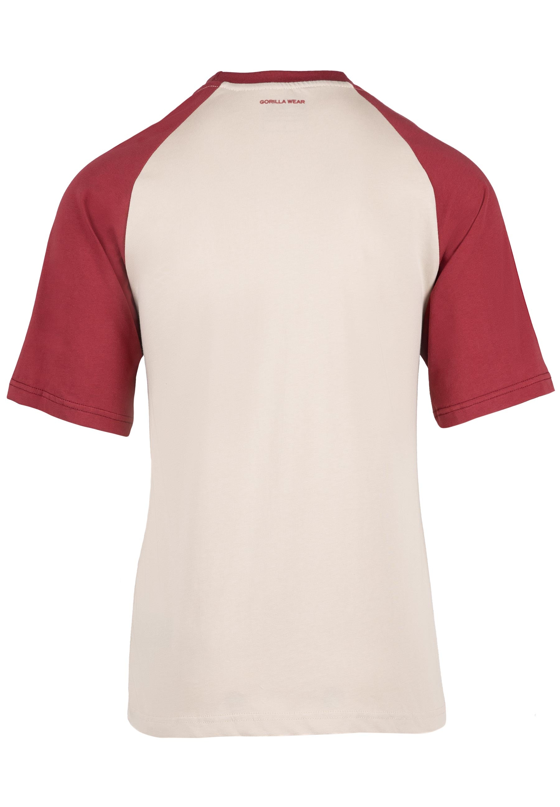Gorilla Wear Logan Oversized T-Shirt, beige/red
