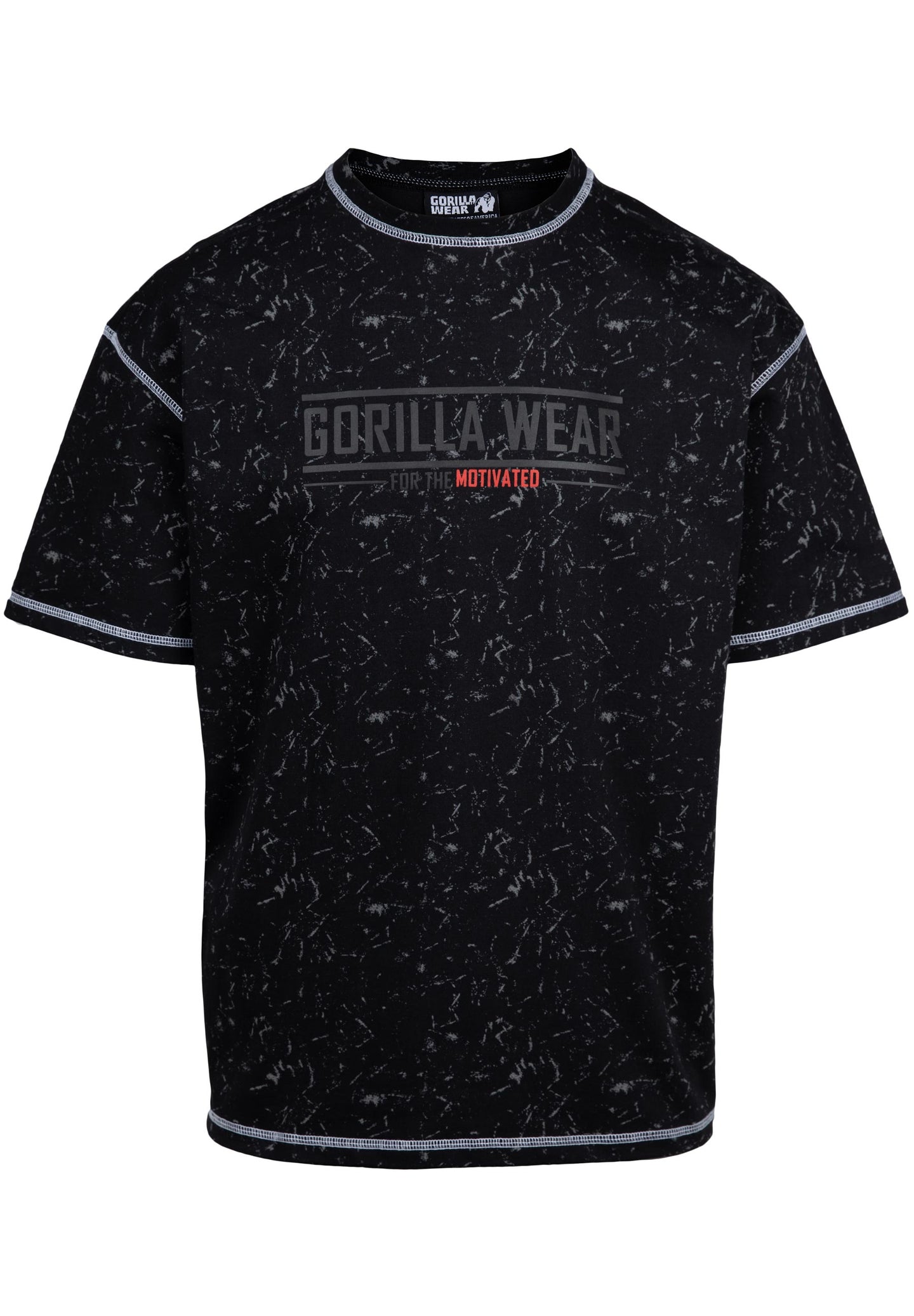 Gorilla Wear Saginaw Oversized T-Shirt, washed black