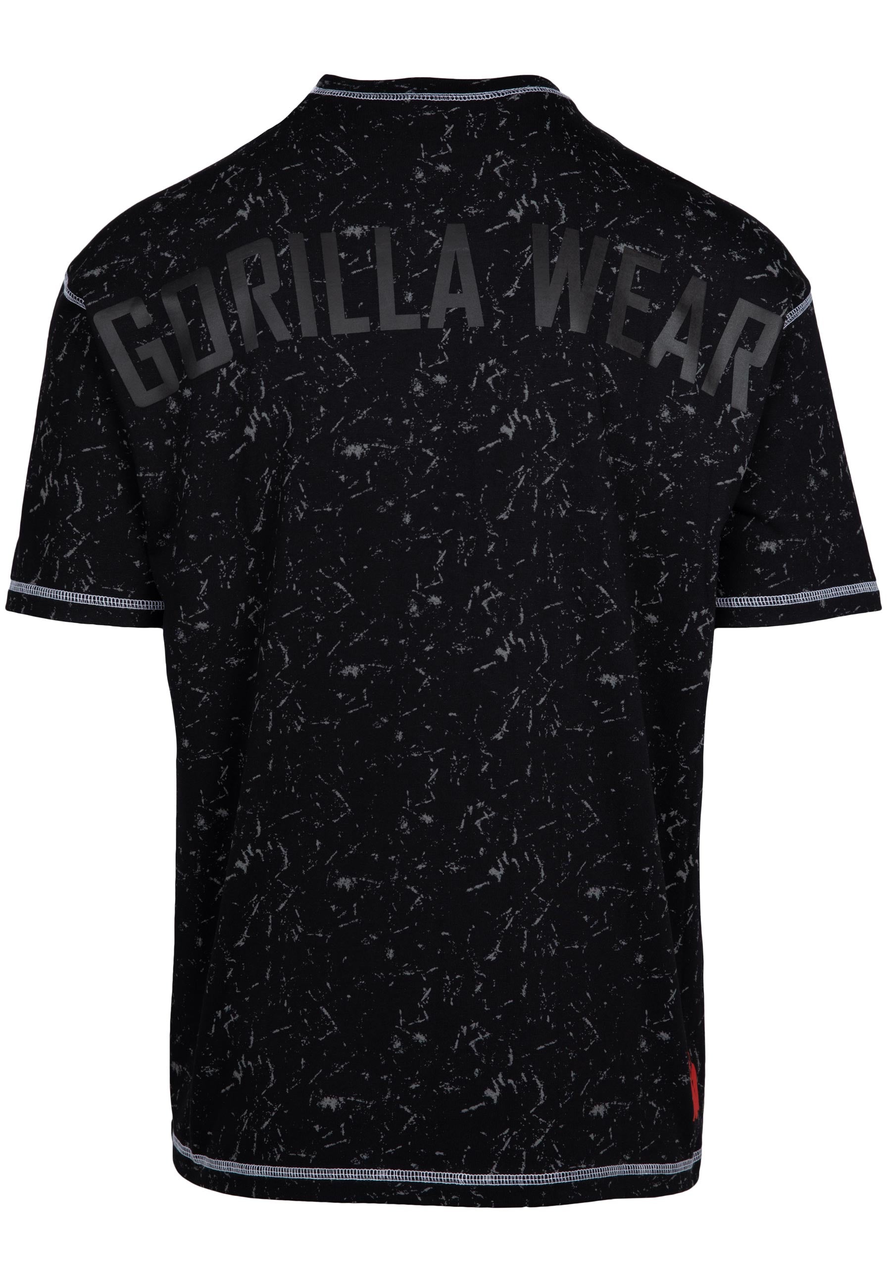 Gorilla Wear Saginaw Oversized T-Shirt, washed black
