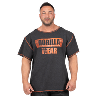 Gorilla Wear Wallace Workout Top, grey/orange