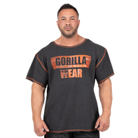 Gorilla Wear Wallace Workout Top, grey/orange